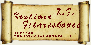 Krstimir Filaresković vizit kartica